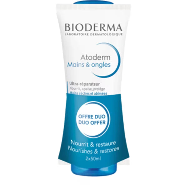 Dúo Crema de Manos y Uñas Atoderm Bioderma