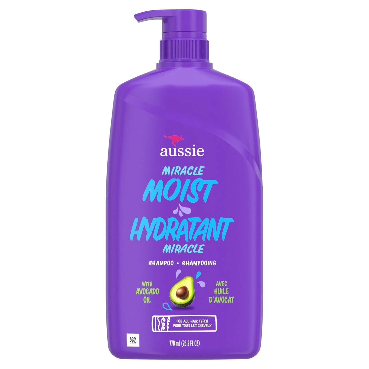 Shampoo Miracle Moist Palta y Jojoba Cabello Seco 778 ml Aussie