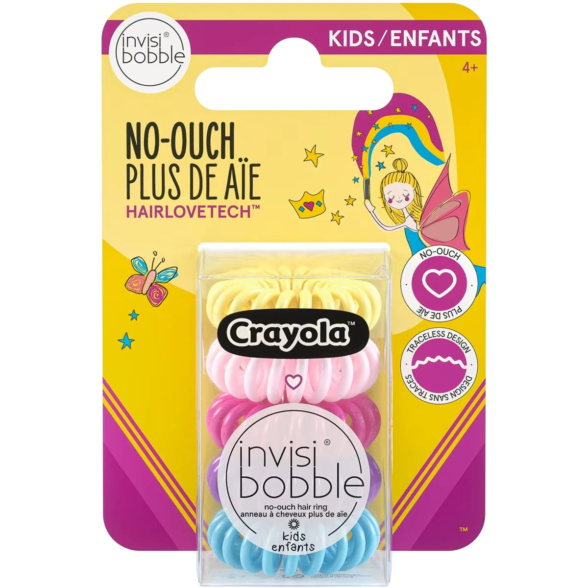 Elásticos para el Pelo Espiral Crayola 5 un Invisibobble