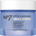Crema Facial Lift & Luminate Triple Acción sin Fragancia de Noche No7