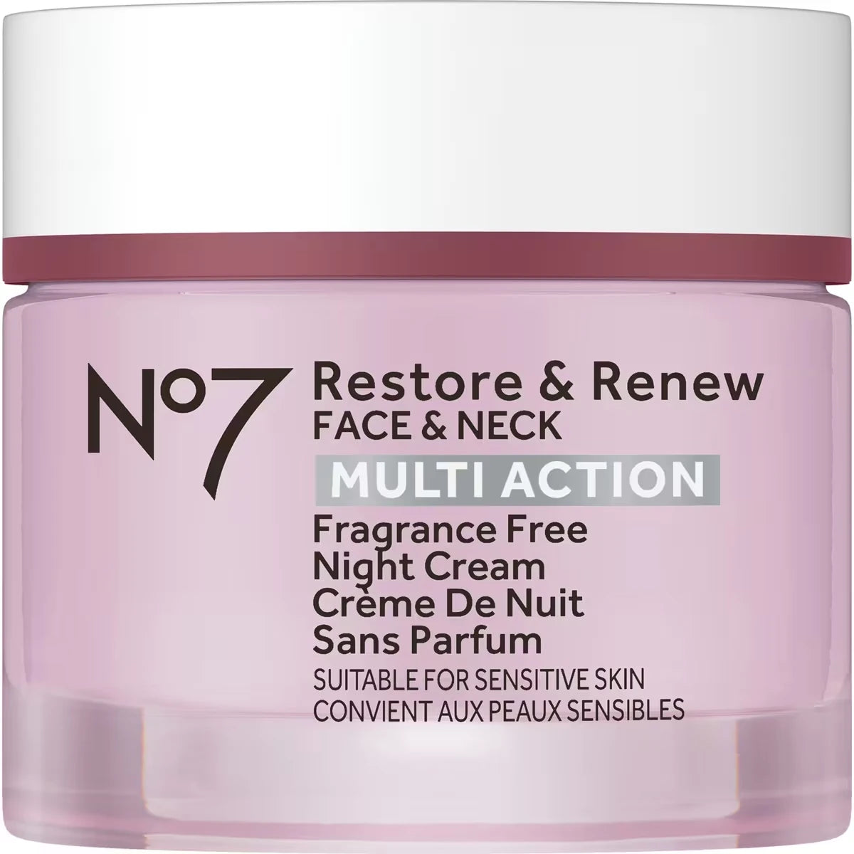 Crema Facial Restore & Renew sin Fragancia de Noche No7