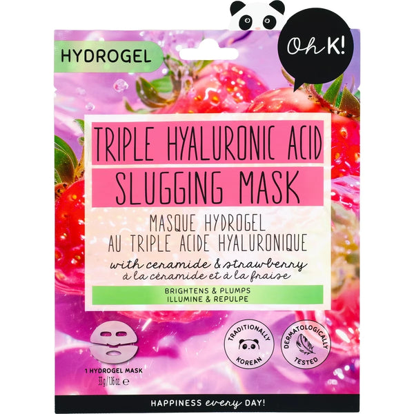 Mascarilla Facial Triple Ácido Hialurónico Hydrogel Slugging Oh K!