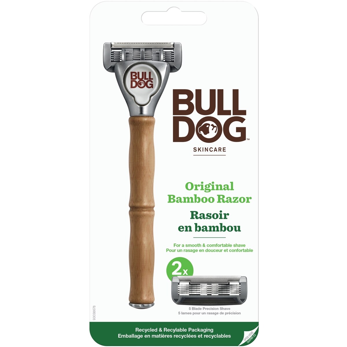 Máquina de Afeitar de Bambú Original Bulldog