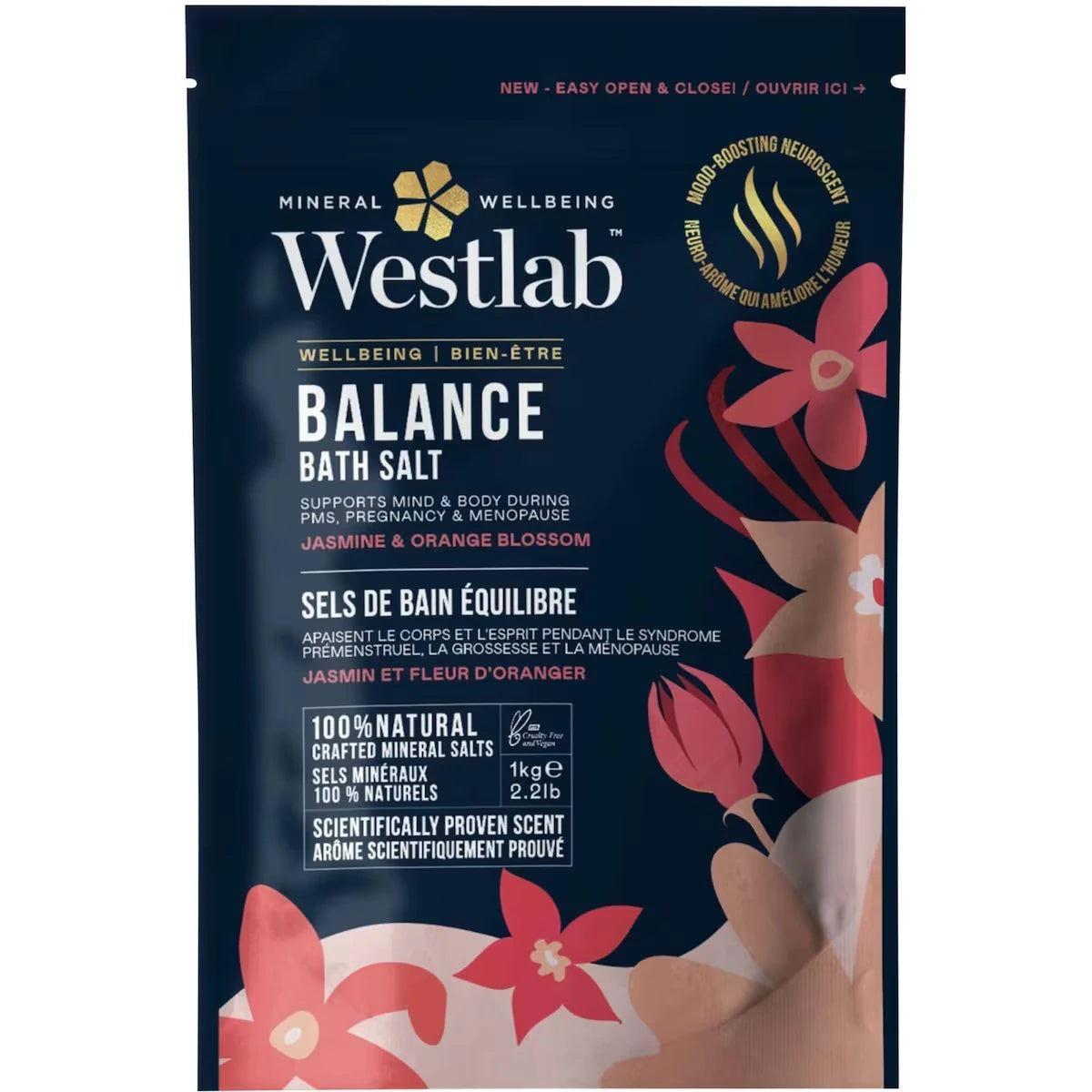 Sales de Baño Equilibrio Jazmín y Flor de Azahar Westlab