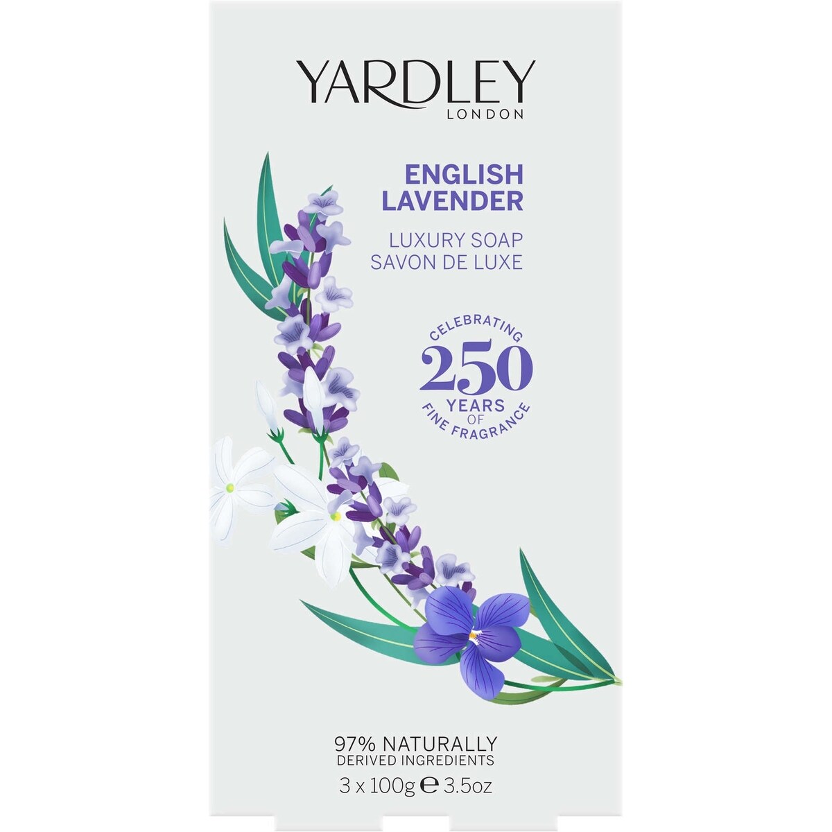 Jabón de Lujo Lavanda Inglesa Pack de 3 Yardley