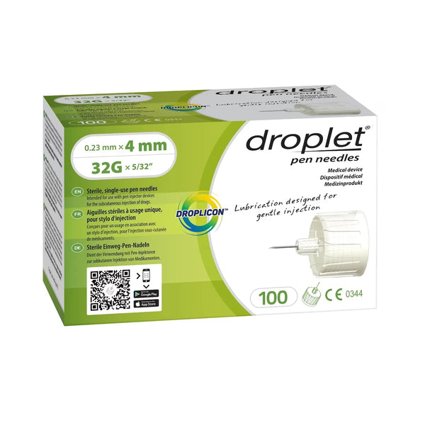 Agujas para Pluma de Insulina Verde Droplet