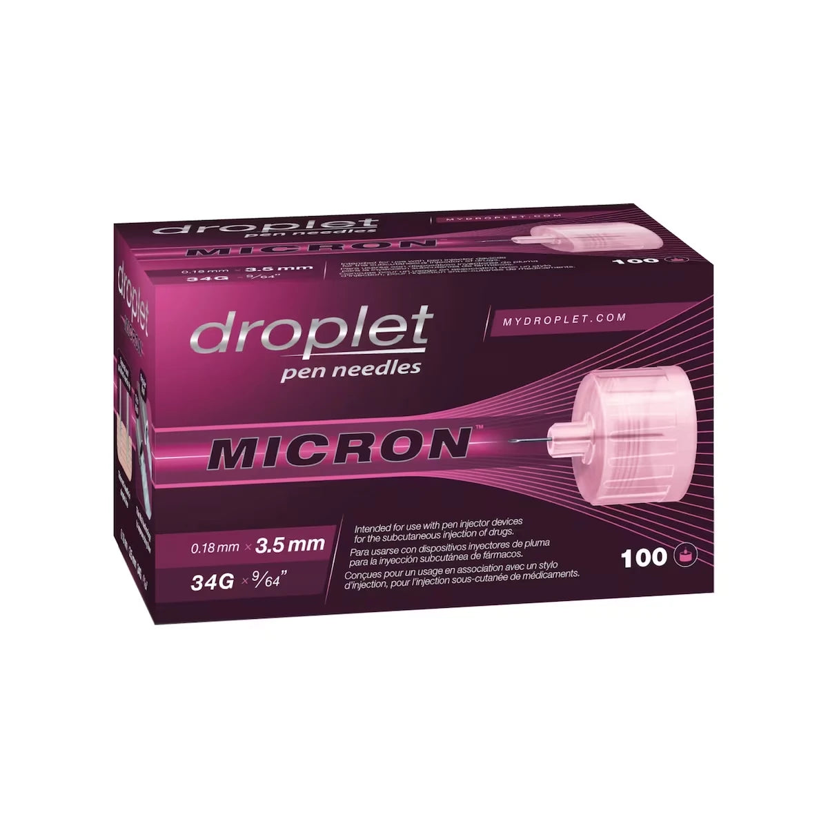 Agujas para Pluma de Insulina Micron Droplet