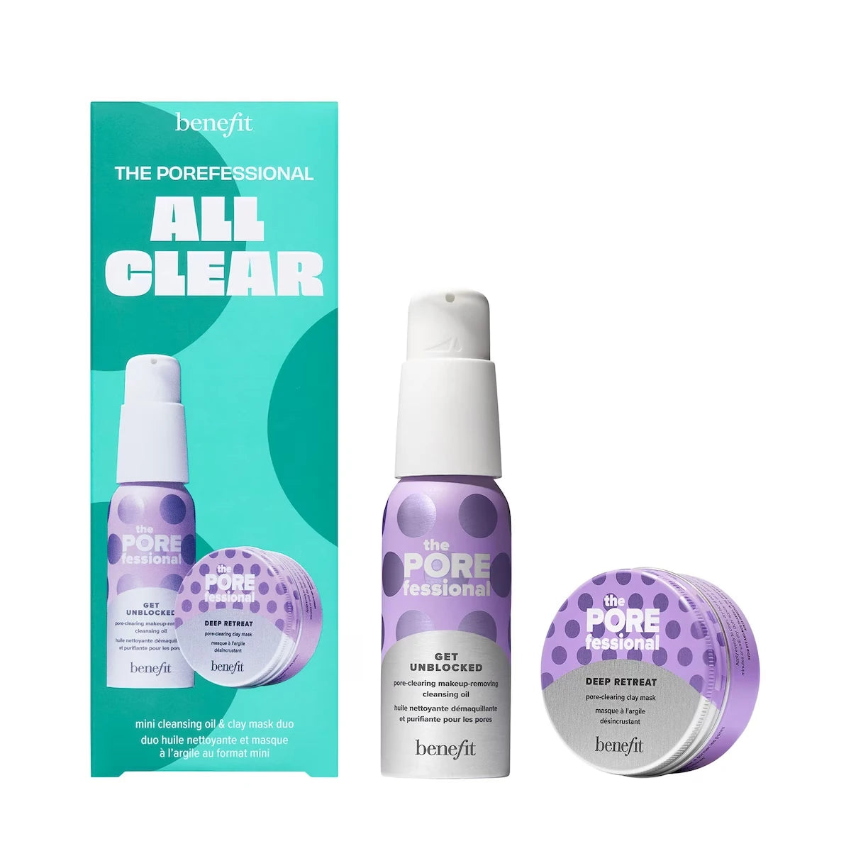 Mascarilla Facial Dúo Aceite Limpiador Benefit Cosmetics