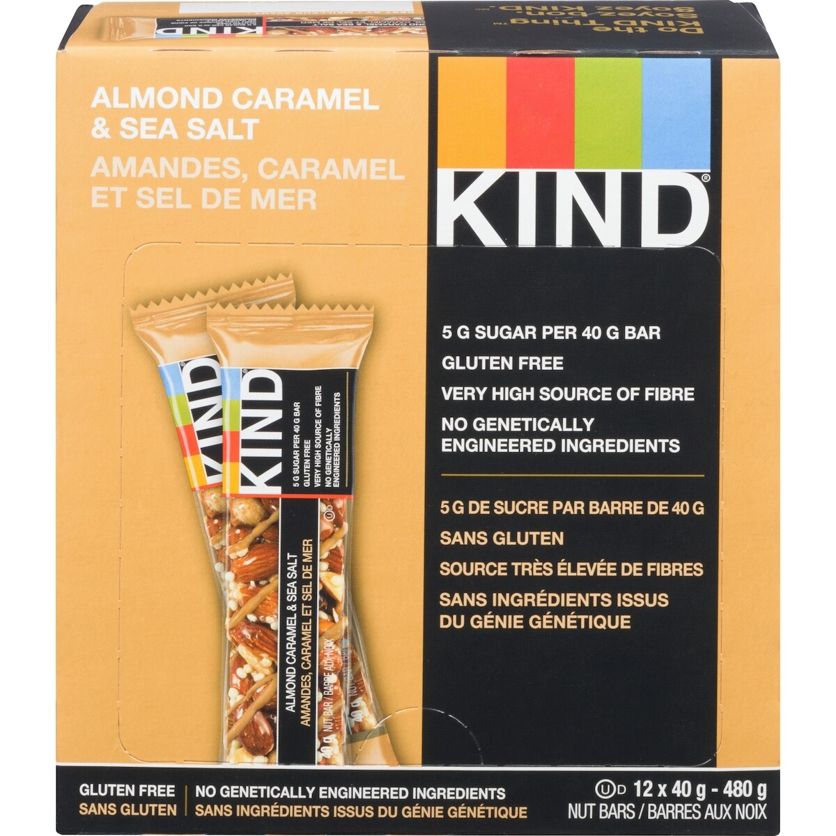 Barra de Almendra Caramelo y Sal de Mar KIND