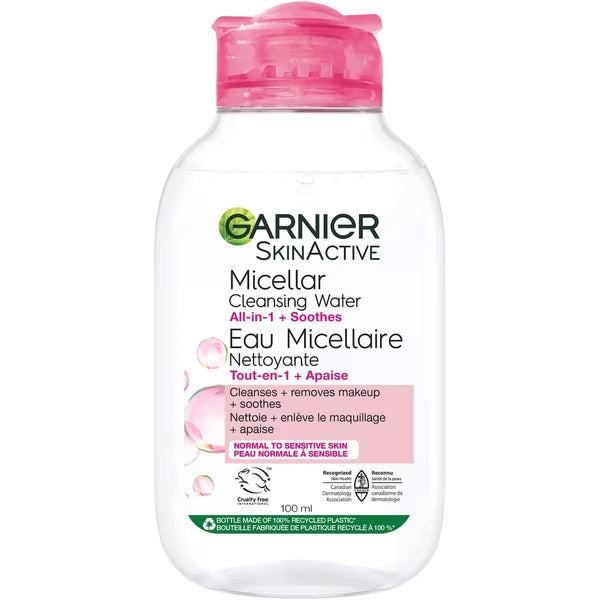 Agua Micelar SkinActive Piel Normal y Sensible 100 ml Garnier