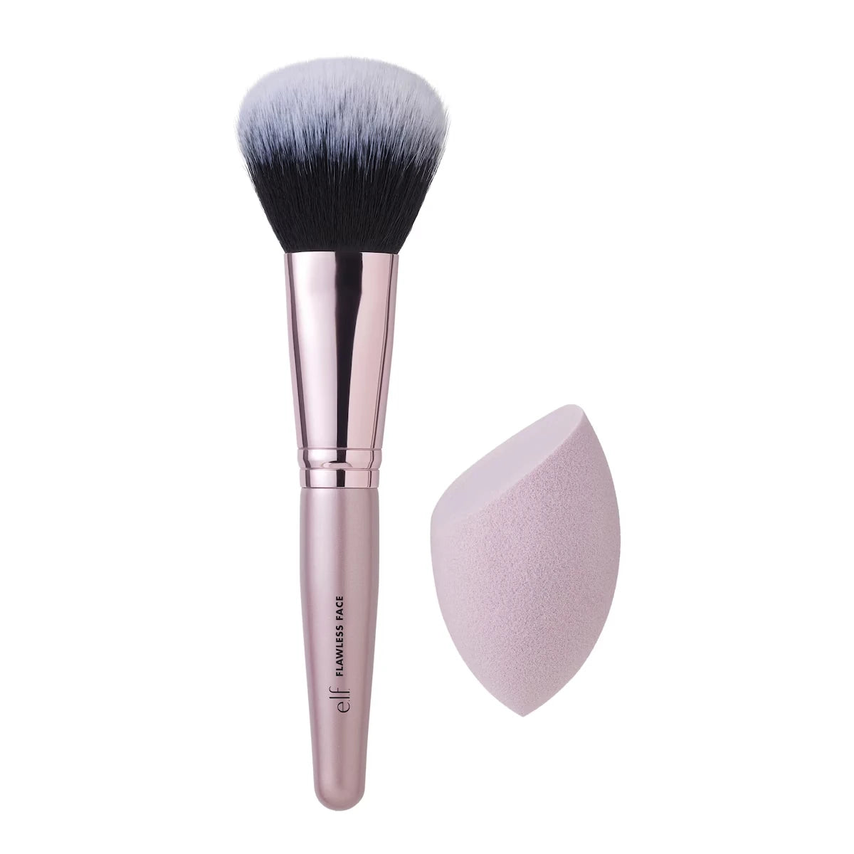 Dúo Brocha y Esponja para Rostro E.L.F. Cosmetics