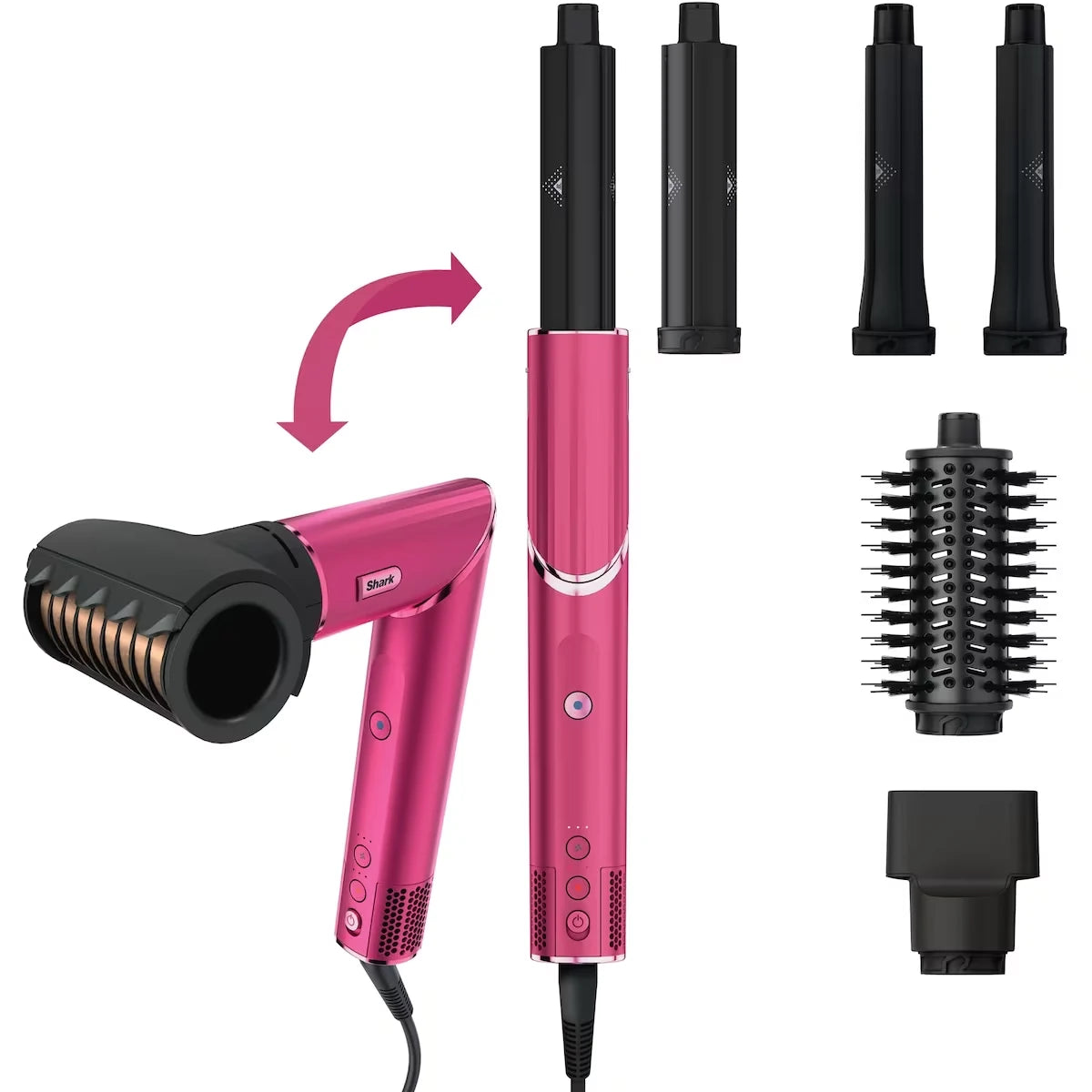 Secador y Moldeador FlexStyle Pro Rosado Shark