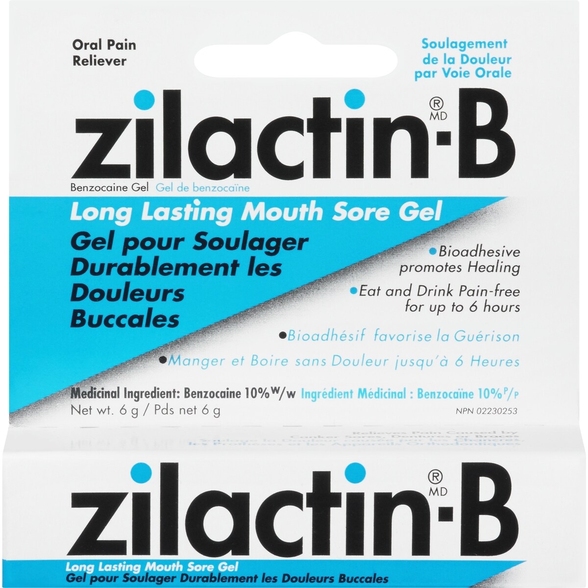 Gel Bucal Zilactin-B con Benzocaína 6 g Zilactin