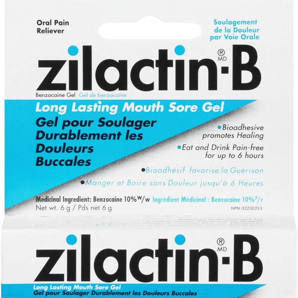 Gel Bucal Zilactin-B con Benzocaína 6 g Zilactin