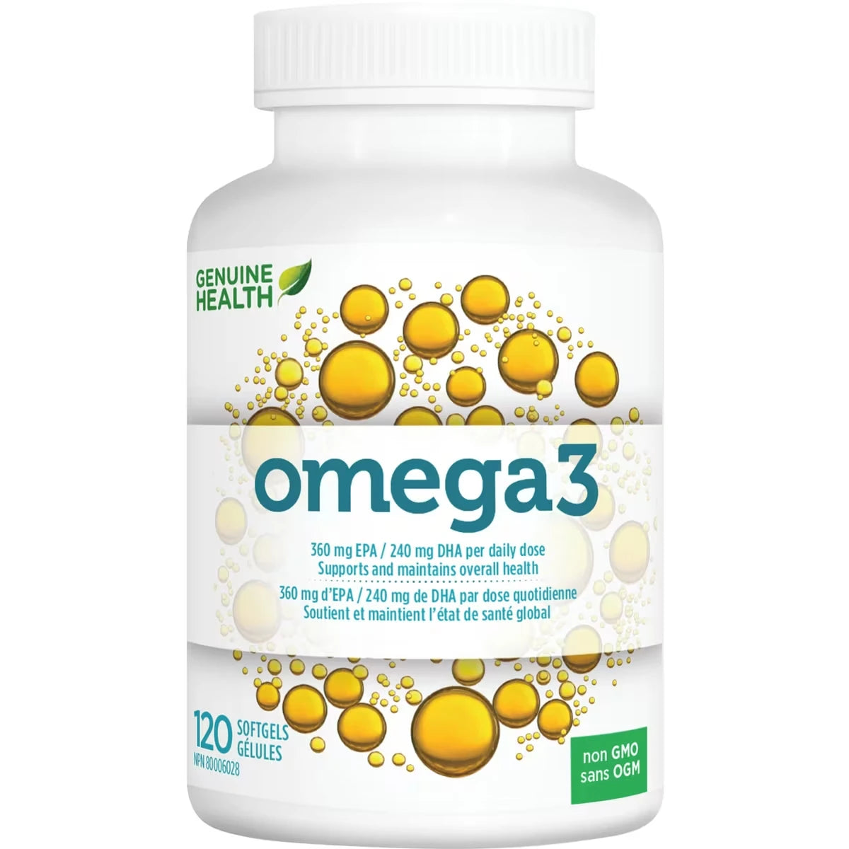 Aceite de Pescado Omega 3 + D Genuine Health