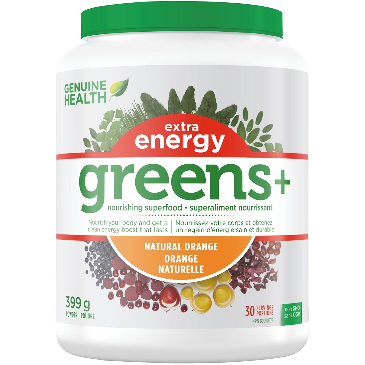 Suplemento en Polvo Greens+ Extra Energy Genuine Health · Único (1)