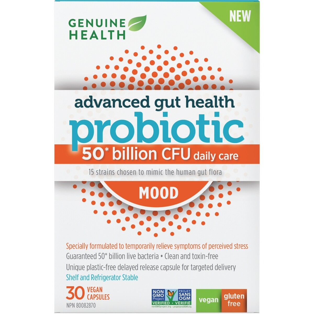 Probiótico Salud Intestinal Avanzada Ánimo Genuine Health