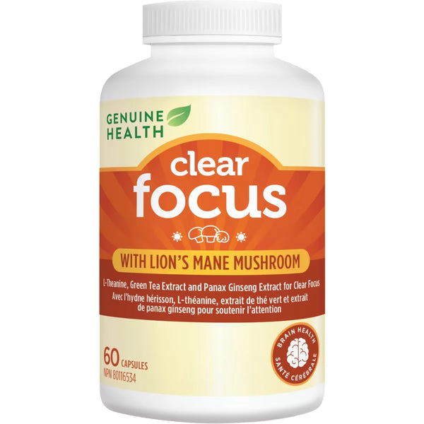 Suplemento Focus con Hongo Melena de León Genuine Health