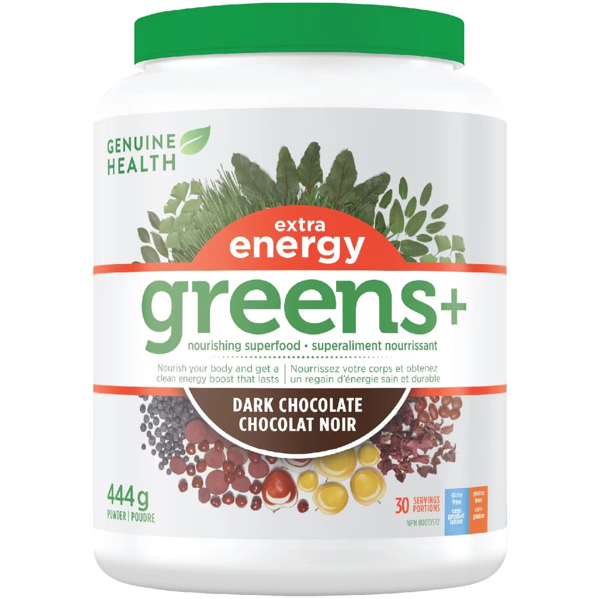 Suplemento en Polvo Greens+ Extra Energy Genuine Health