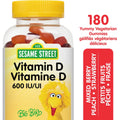 Vitamina D 600 UI Frutos Rojos Durazno y Frutilla Sesame Street