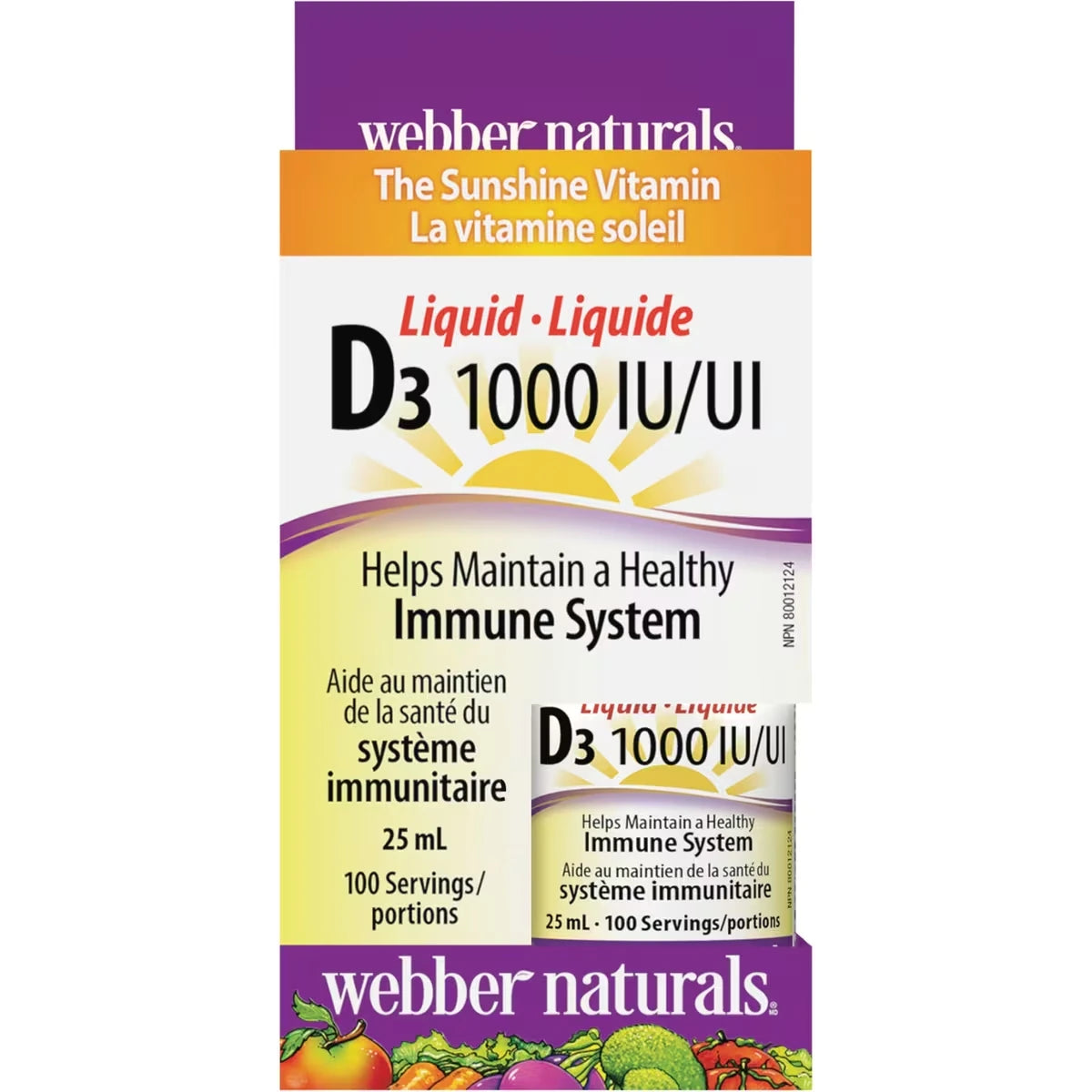 Vitamina D3 Líquida 1000 UI Webber