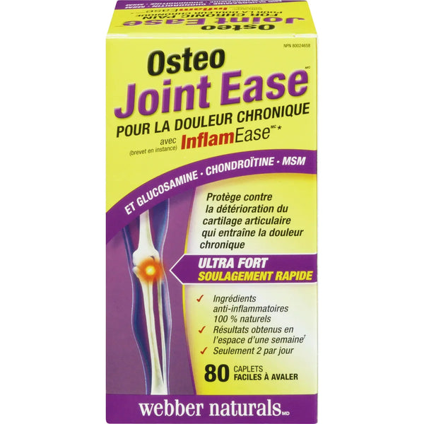 Suplemento Osteo Joint Ease Glucosamina Condroitina MSM Webber