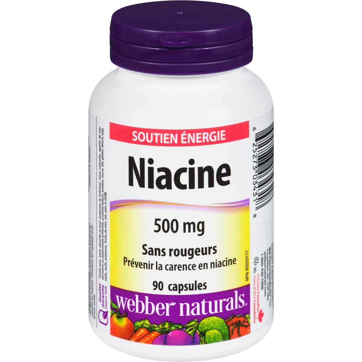 Suplemento de Niacina sin Enrojecimiento 500 mg Webber