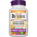 Vitamina D Masticable 1000 UI Sabor Naranja Webber