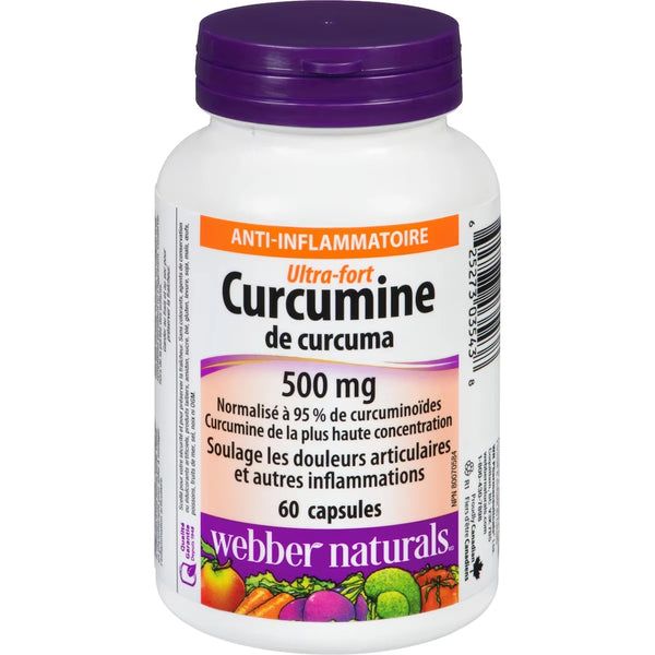 Suplemento Curcumina de Cúrcuma Extra Fuerte 12.5 mg Webber