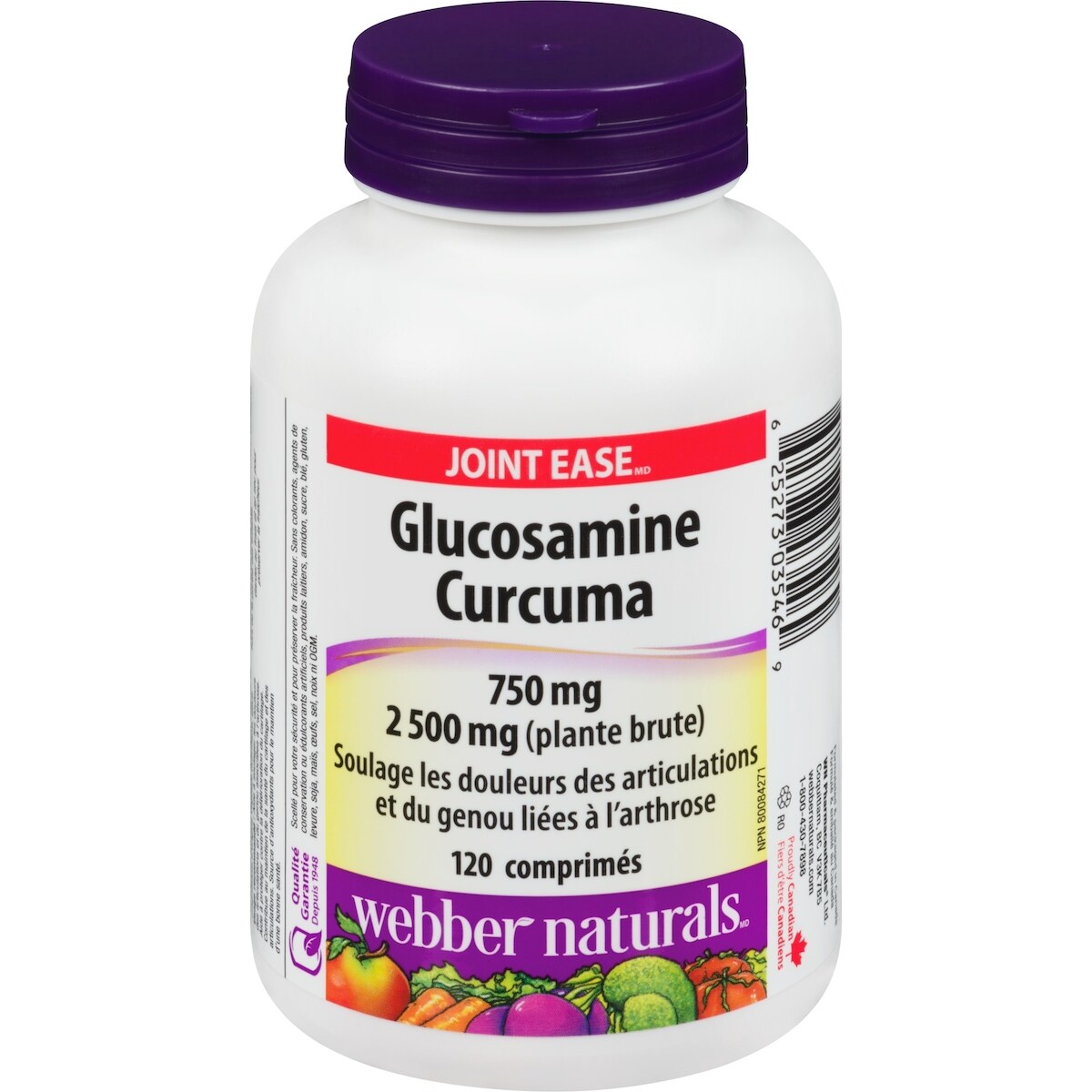 Glucosamina y Cúrcuma 750 mg Webber
