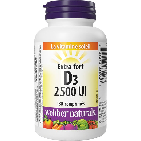 Vitamina D3 2500 UI Extra Fuerte Webber