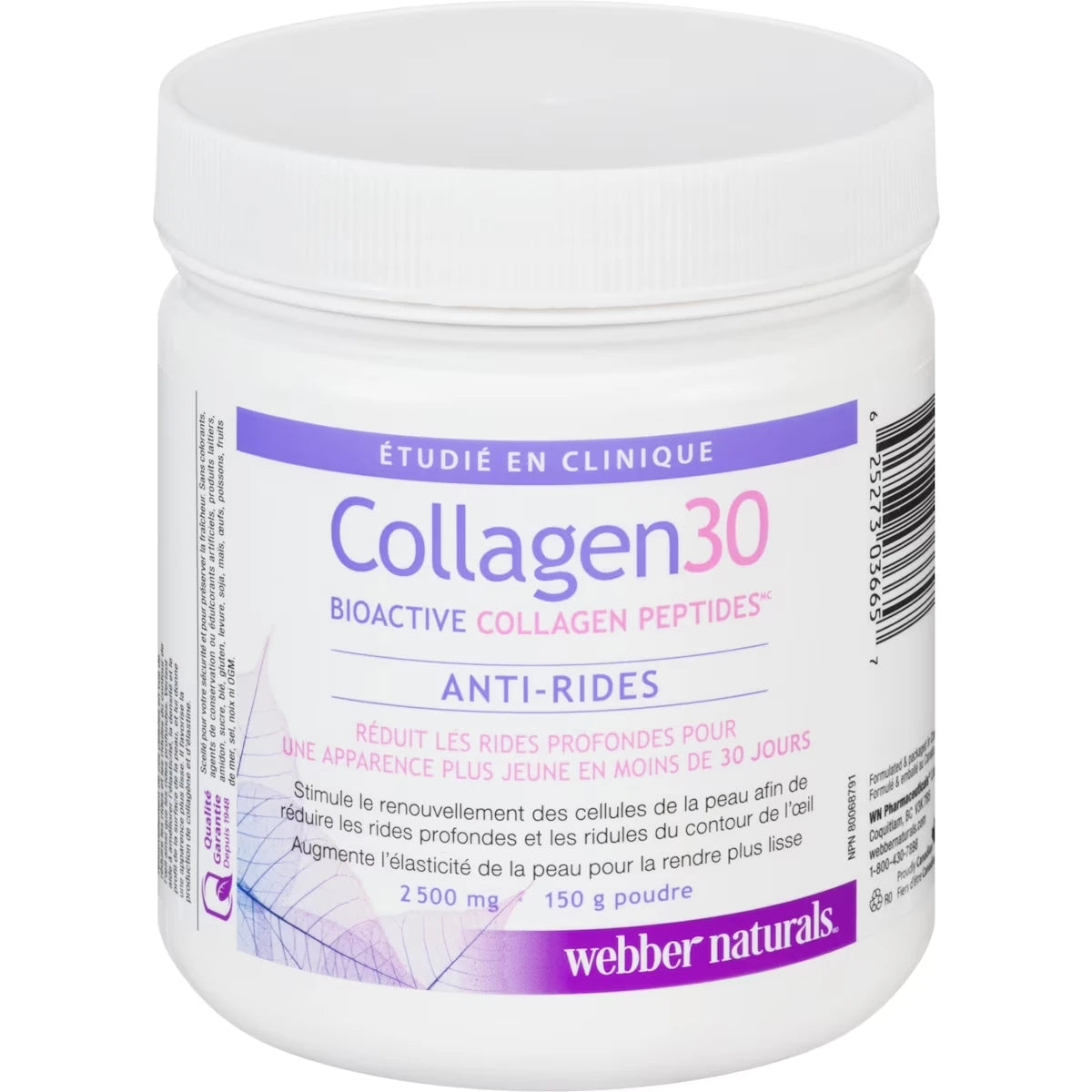 Colágeno Collagen30 Péptidos Bioactivos 2500 mg Webber