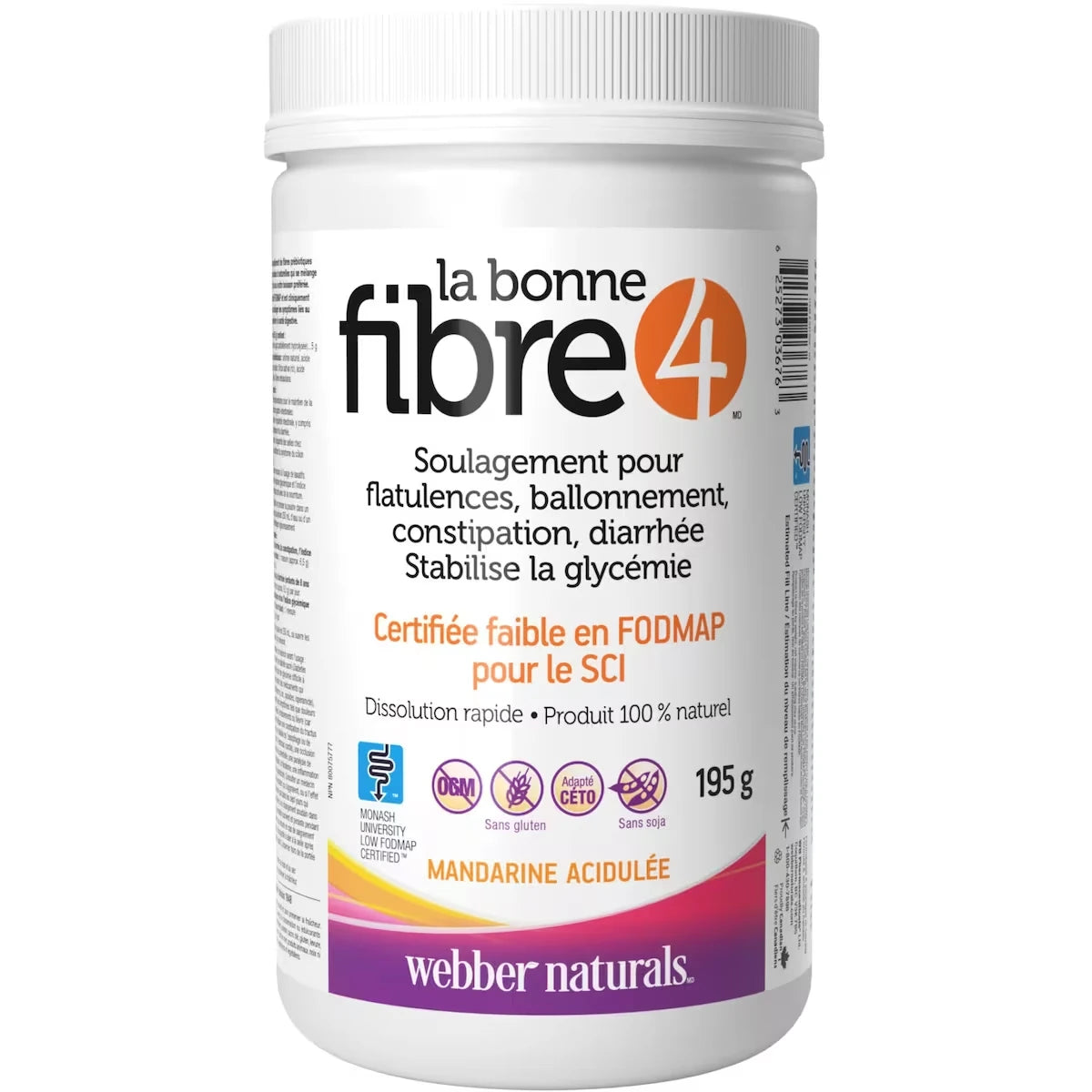 Suplemento de Fibra Sabor Mandarina Fibre