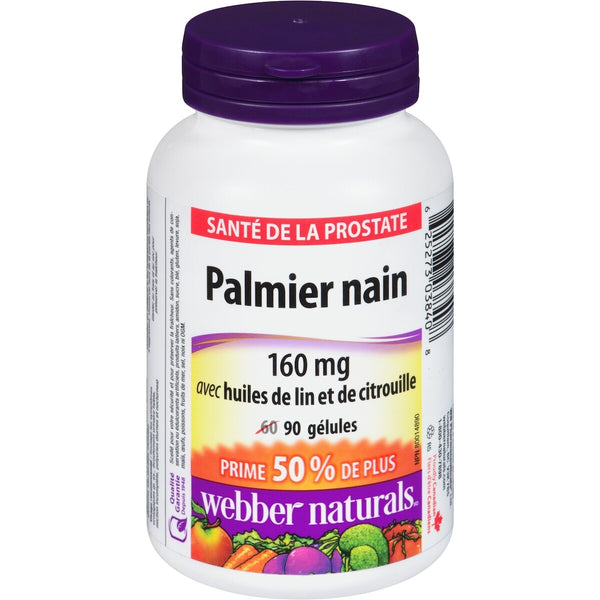 Palma Enana con Aceites de Lino y Calabaza 1.600 mg Webber