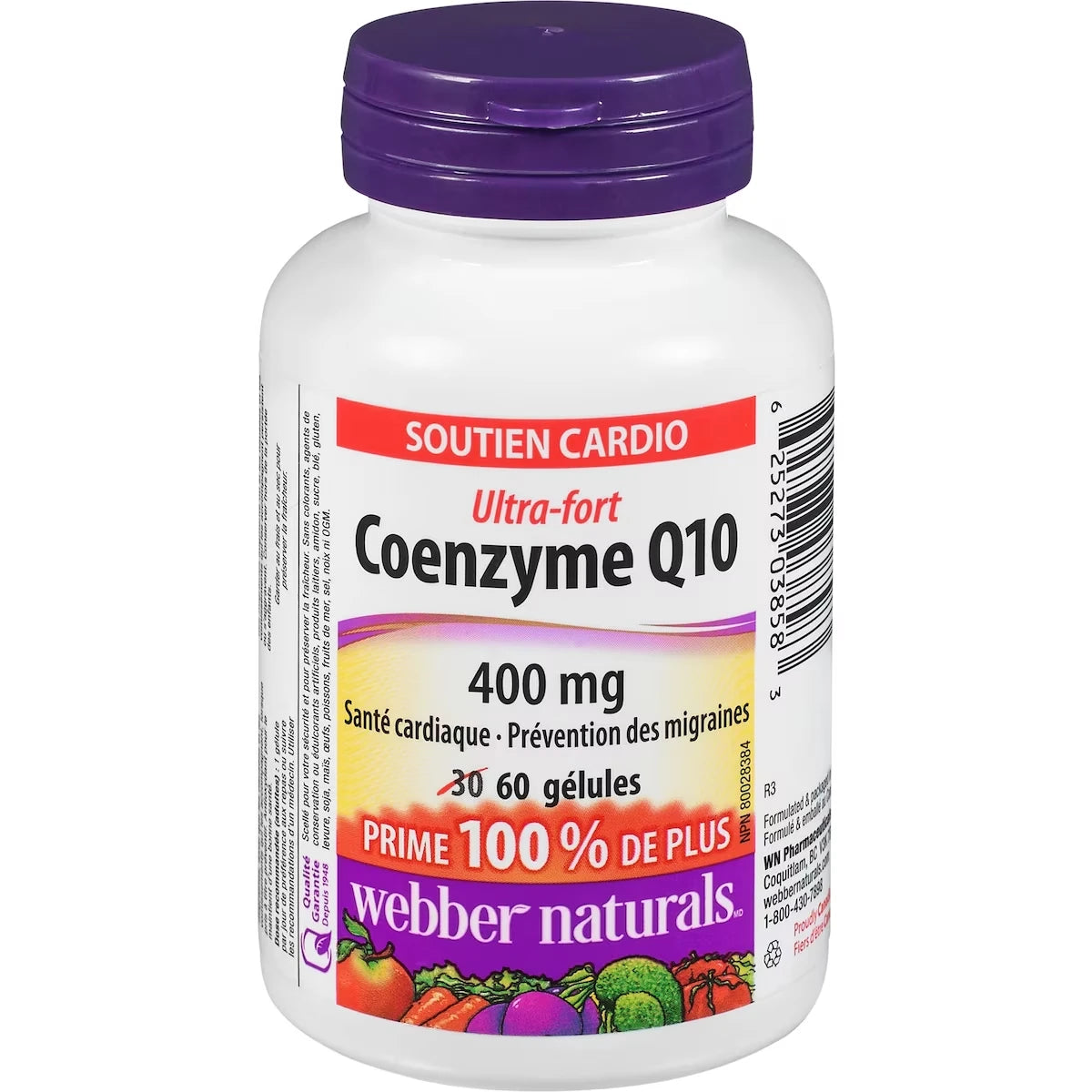 Omega Coenzima Q10 Ultra Fuerte 400 mg Webber