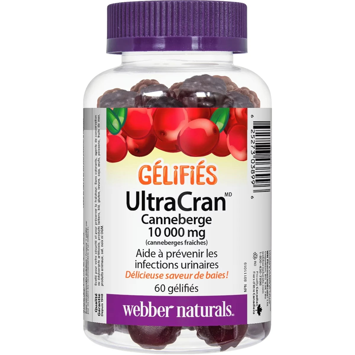 Arándano Rojo UltraCran en Gomitas 10.000 mg Webber