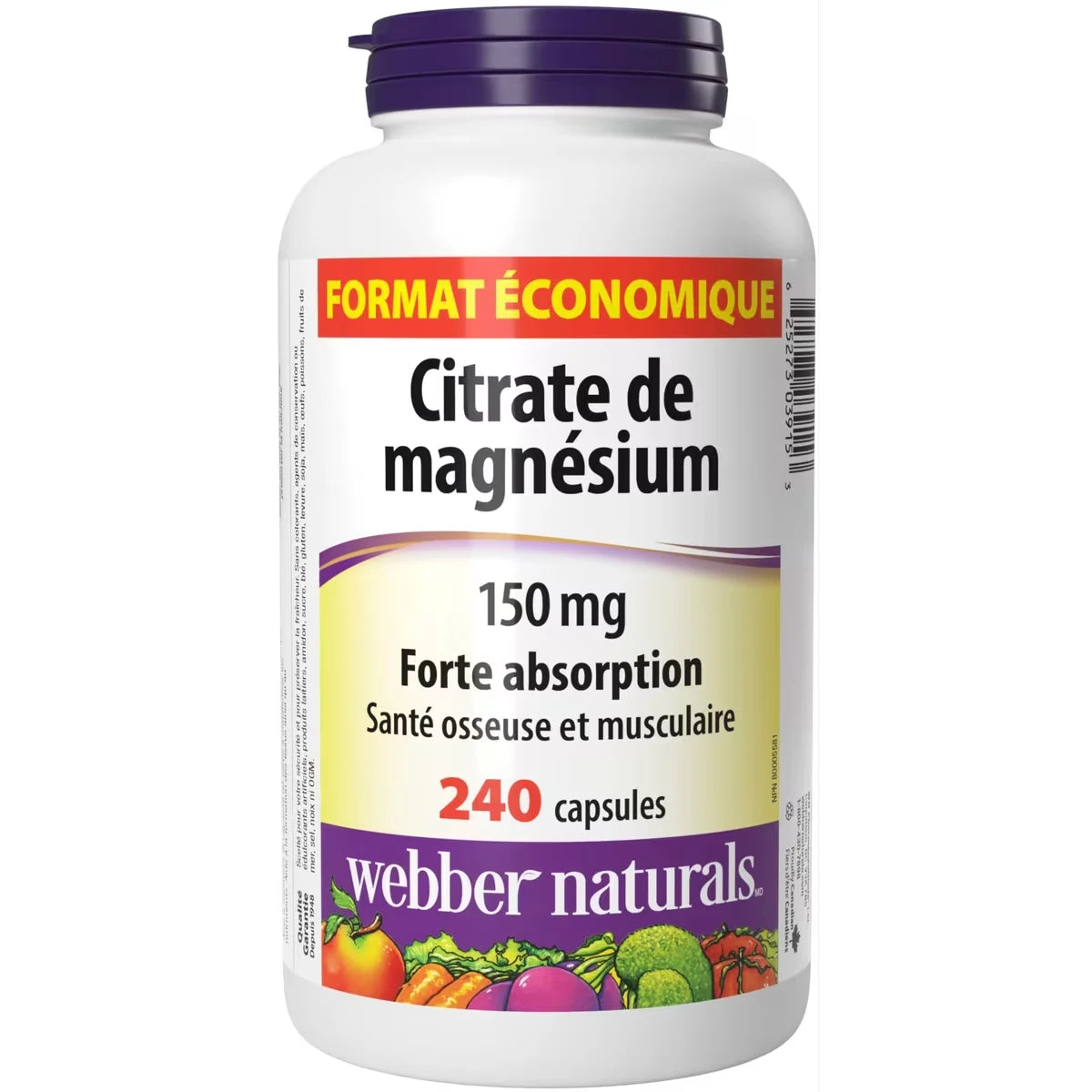 Citrato de Magnesio 150 mg Webber