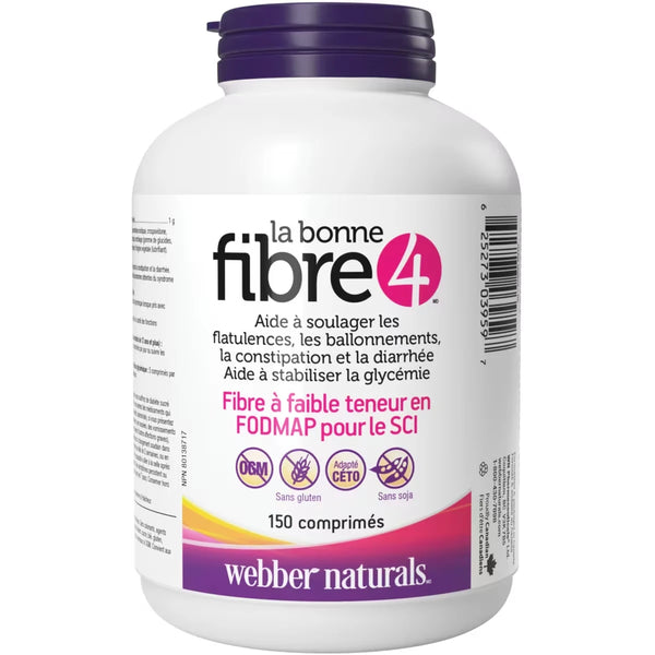 Suplemento de Fibra Fibre4 4 Comprimidos Webber