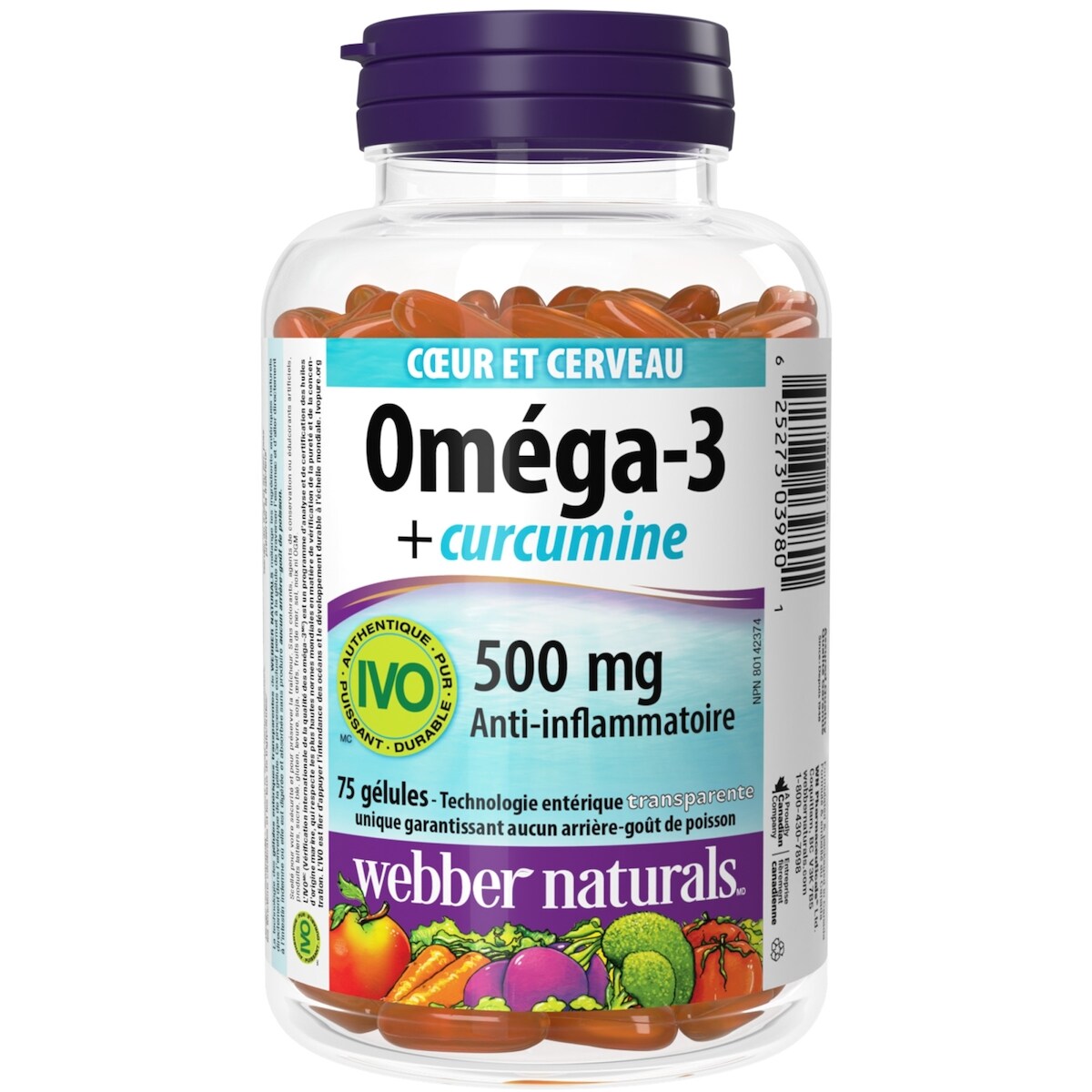 Suplemento Omega-3 + Curcumina Webber