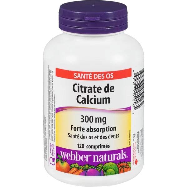 Citrato de Calcio Alta Absorción 300 mg Webber