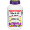 Vitamina D Aceite de Hígado de Bacalao Vitaminas A 1 250 UI/400 UI Webber