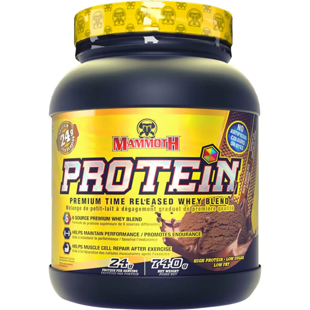 Proteína en Polvo Sabor Helado de Chocolate Mammoth