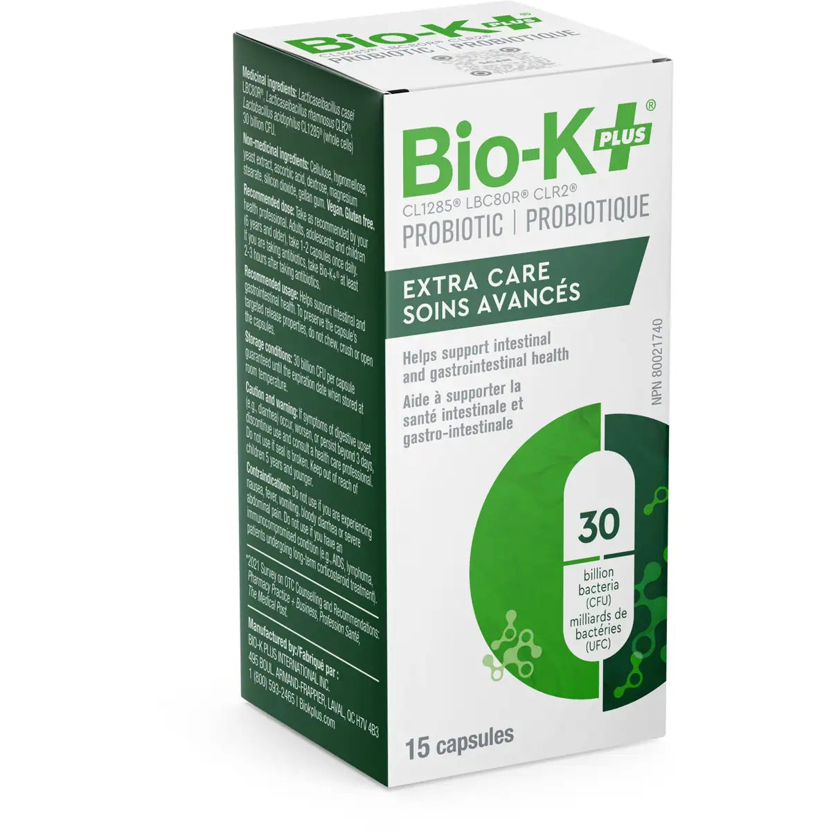 Probiótico Cuidado Avanzado 30 Mil Millones Bio-K