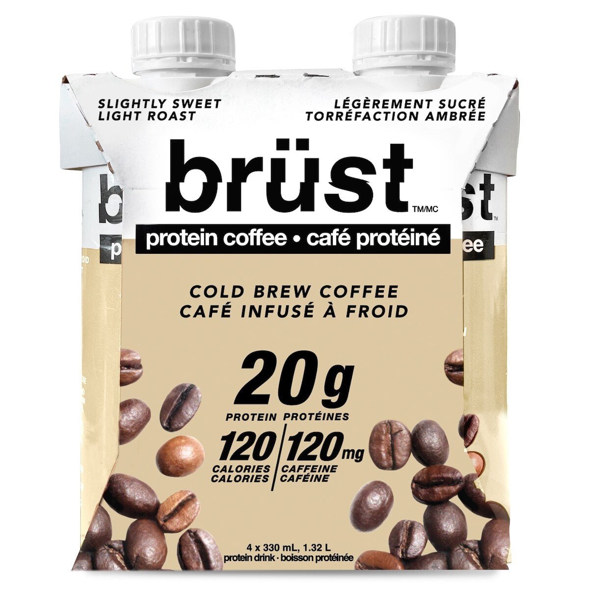 Café con Proteína Tostado Ámbar 4 x 330 ml Brust