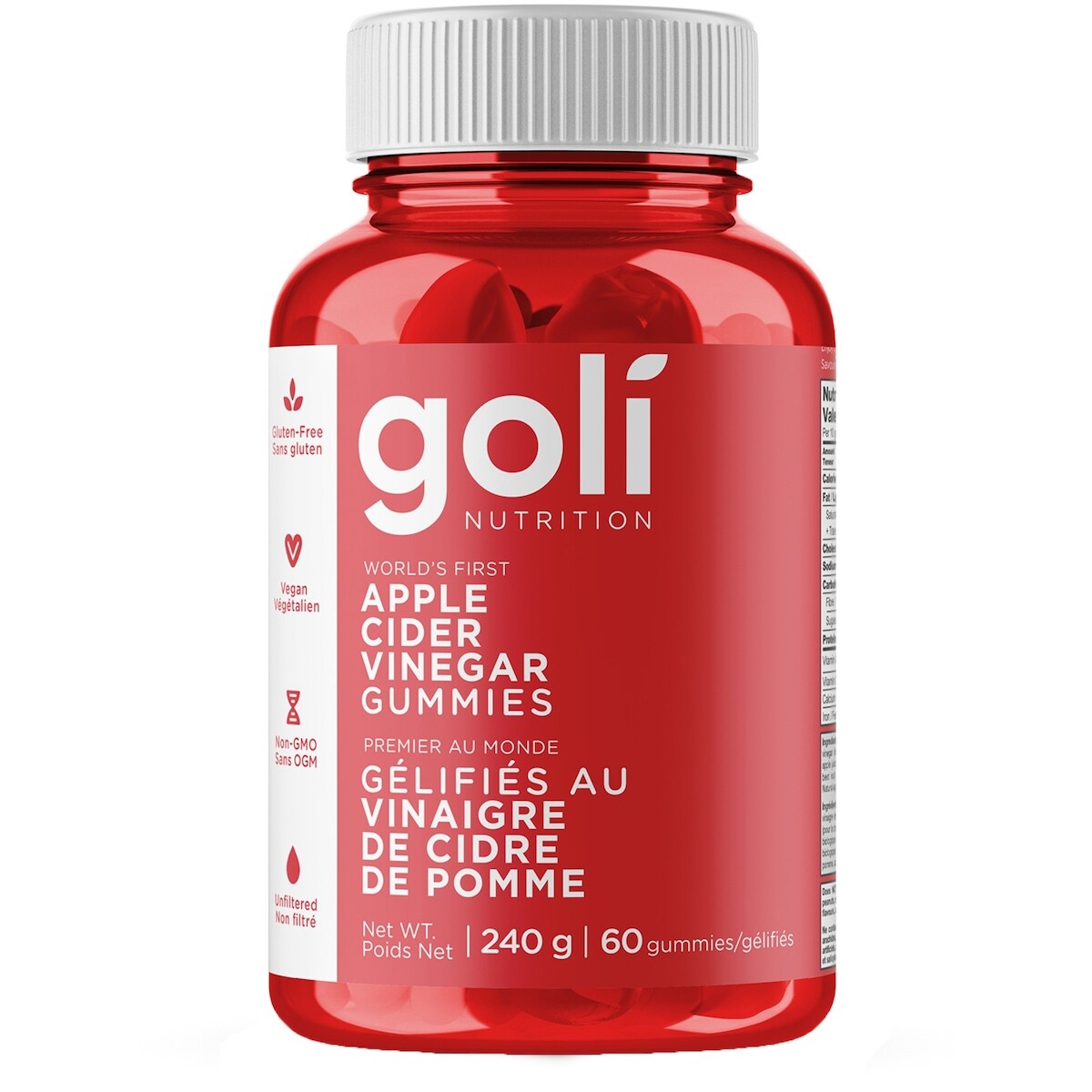 Gomitas de Vinagre de Sidra de Manzana Goli Nutrition