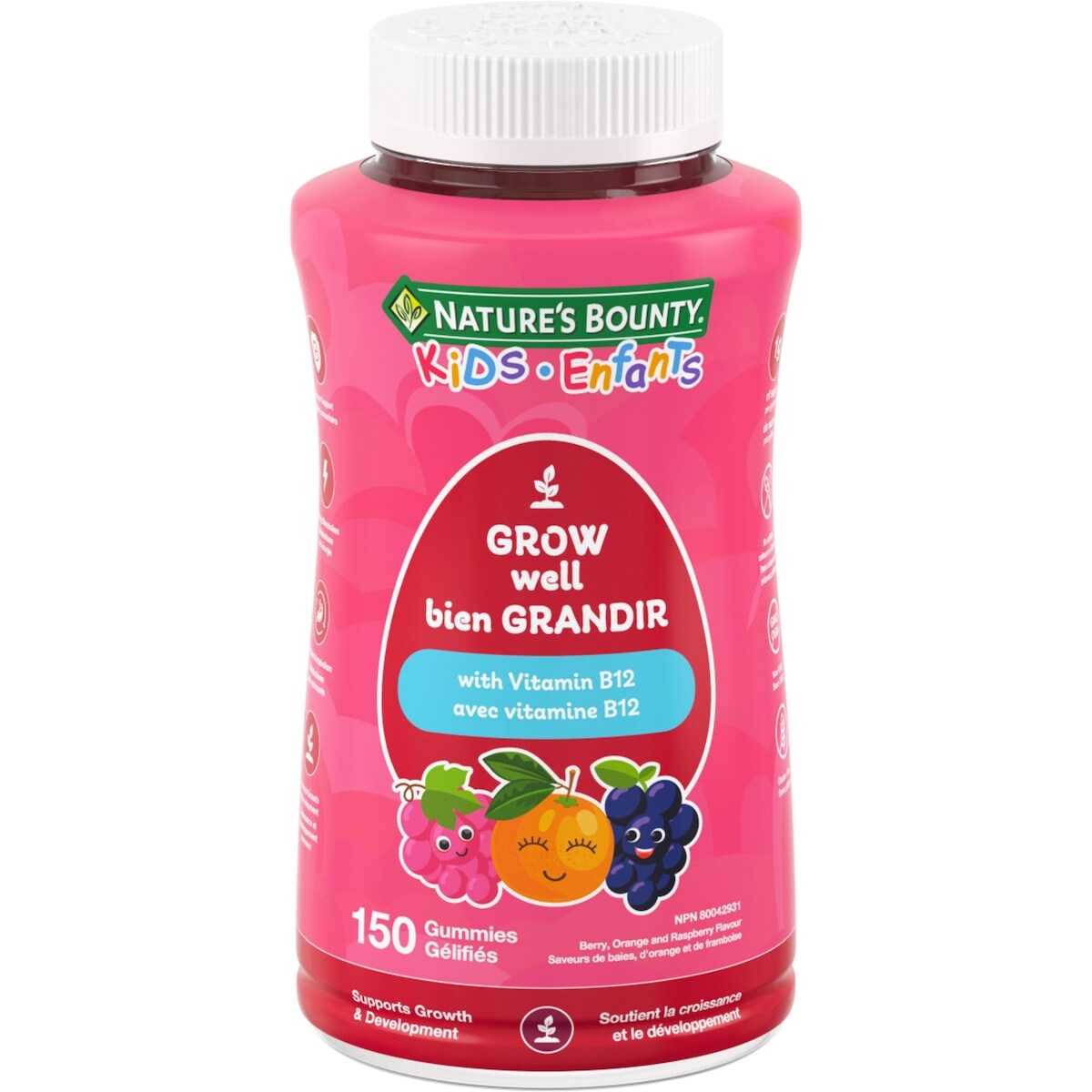 Bien Grandir para Niños con Vitaminas B12 Natures Bounty
