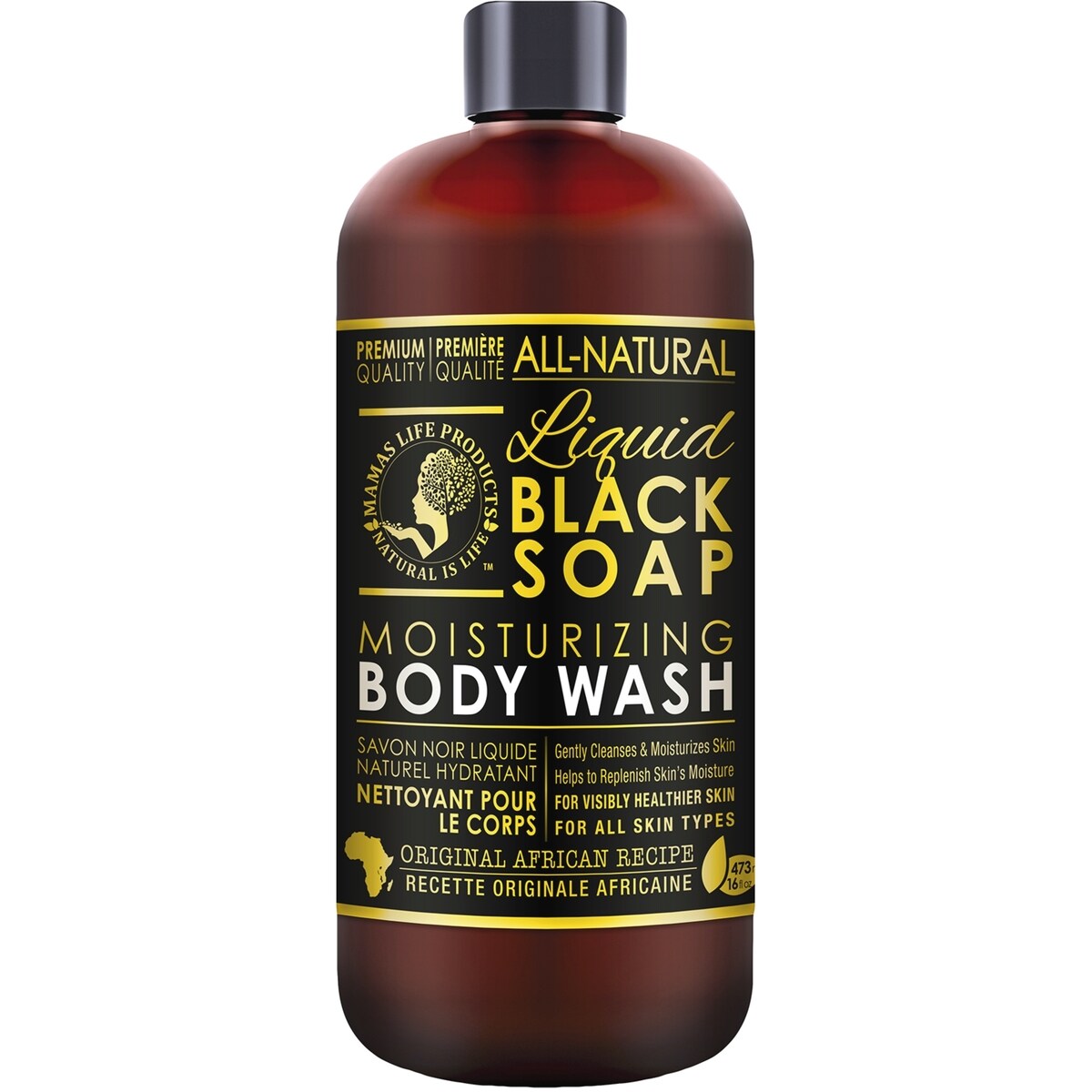Gel de Baño Liquid Black Jabón Mama's Life Products