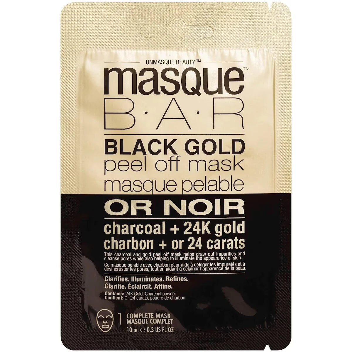 Mascarilla Facial Black Gold Peel Off Masque Bar