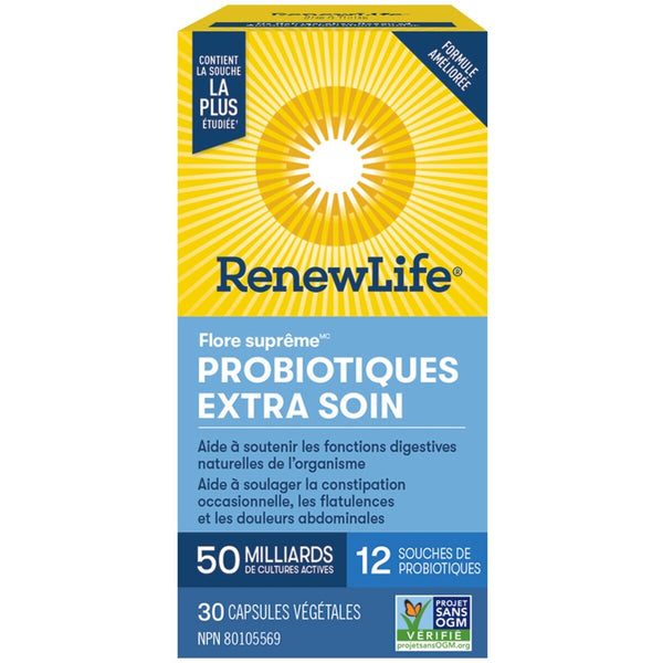 Probiótico Flora Suprema Cuidado Extra 30 Cápsulas Renew Life