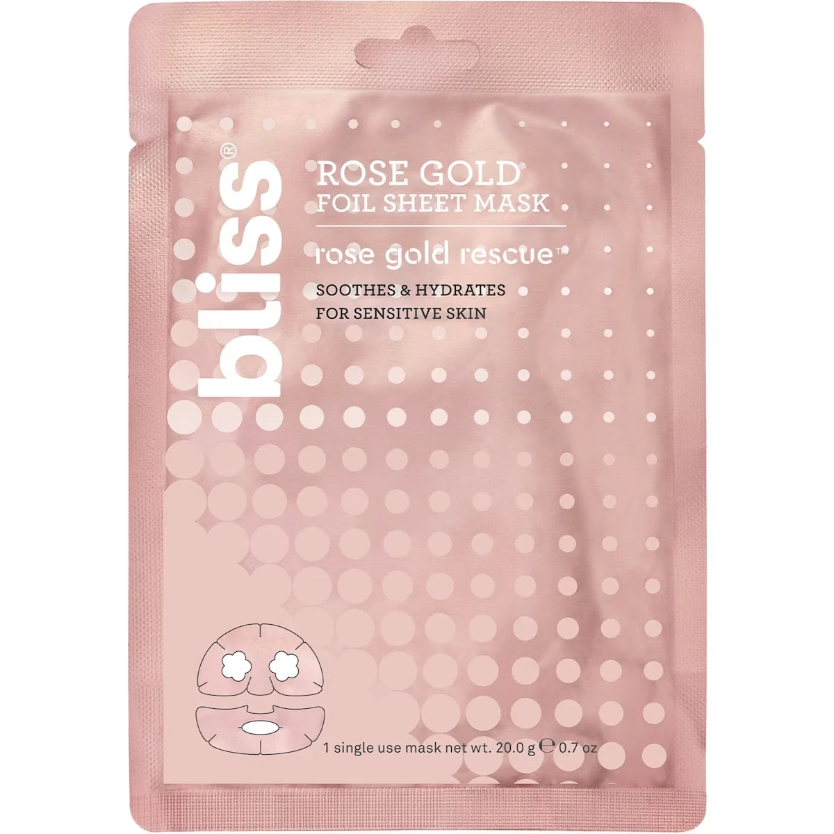 Mascarilla Facial en Lámina Rose Gold Rescue™ Bliss